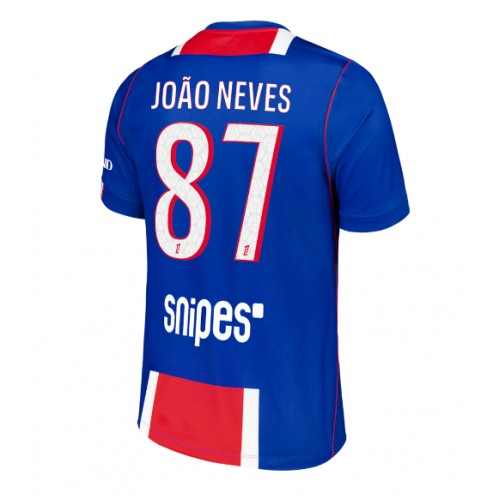 Stroje piłkarskie Paris Saint-Germain Joao Neves #87 Koszulka Podstawowej 2026-27 Krótki Rękaw